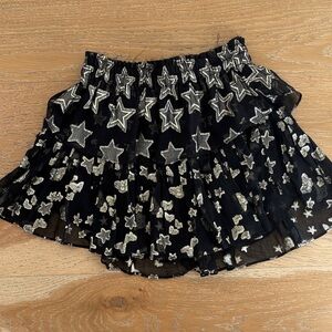 Loveshackfancy Size Petite Metallic Skirt